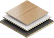 Plastic coated boards