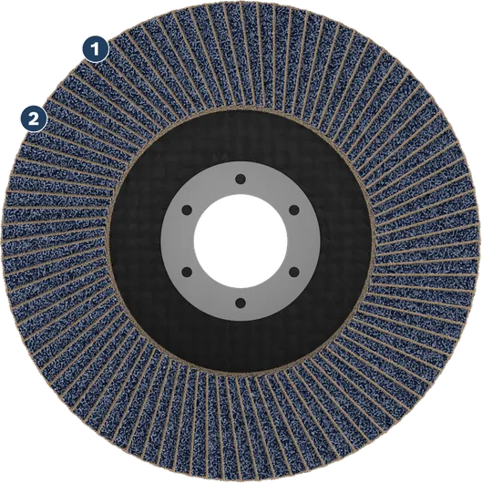 Bosch flap disc for grinding and sanding.