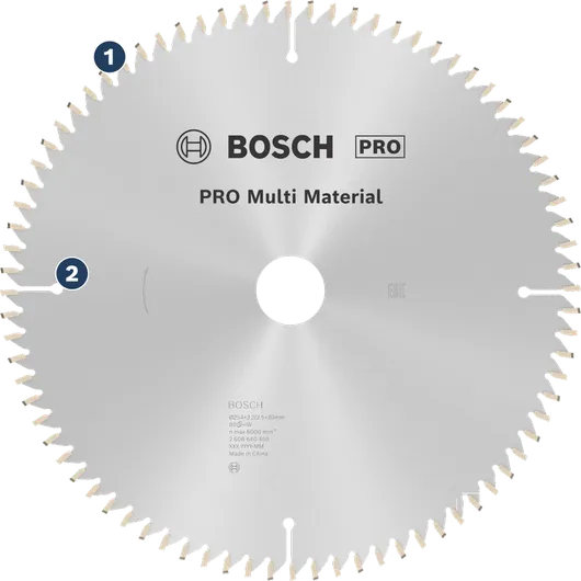 Bosch PRO Multi Material circular saw blade.