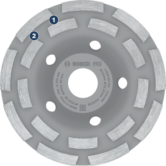 Bosch Expert Diamond Grinding Cup Wheel for concrete.
