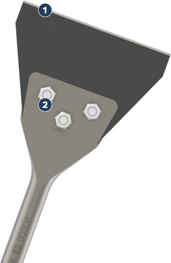 Bosch PRO SDS plus Floor Scraper Replacement Set 130 mm.