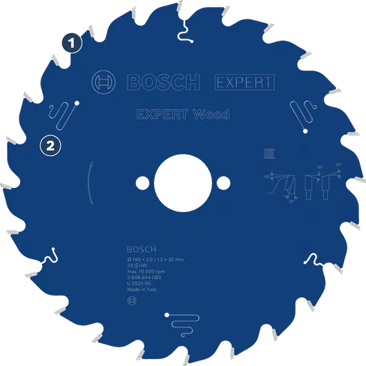 Bosch Expert Wood saw blade for fast wood cutting.