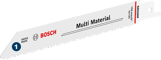 Bosch S922HF multi material reciprocating saw blade.