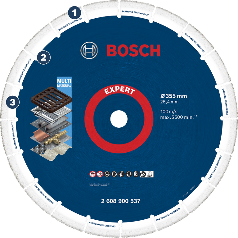 Bosch EXPERT Diamond Metal Wheel cutting disc 355 mm.