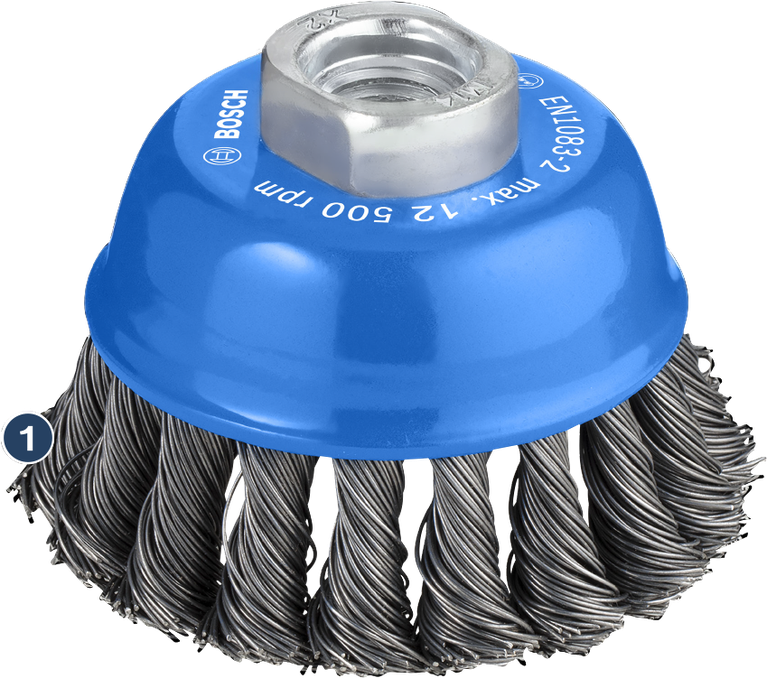 Bosch cup wire brush for angle grinders.