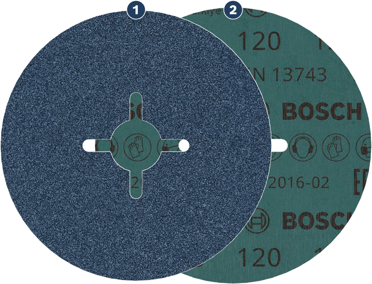 Bosch sanding disc 120 grit for angle grinders.