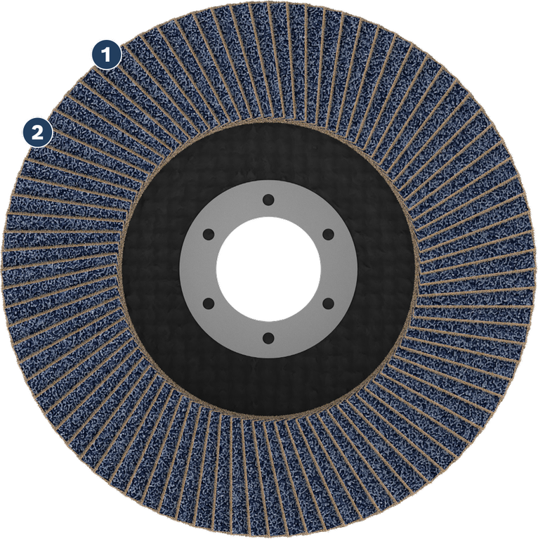 Bosch flap disc for grinding and sanding.