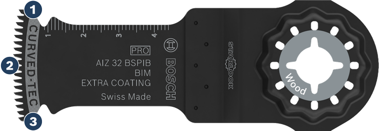 Bosch Starlock AIZ 32 BSPIB wood saw blade.