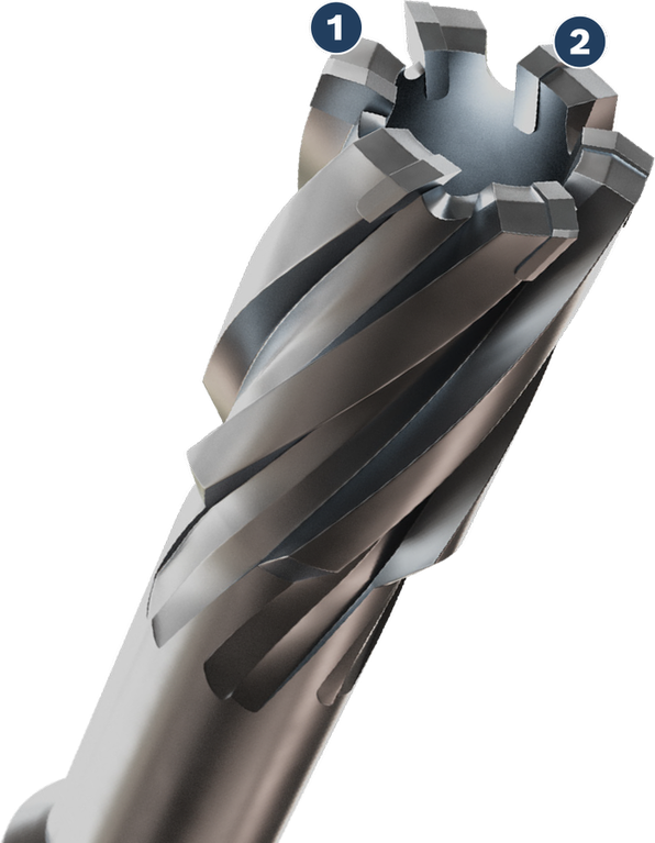 Long Life drilling through metal Long Life drilling through metal