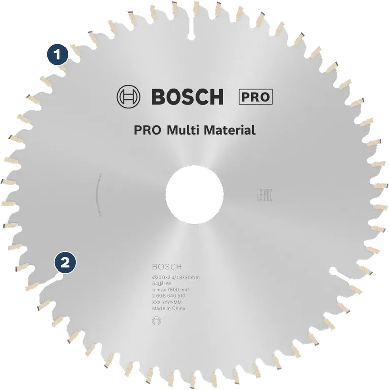 Bosch PRO Multi Material circular saw blade.
