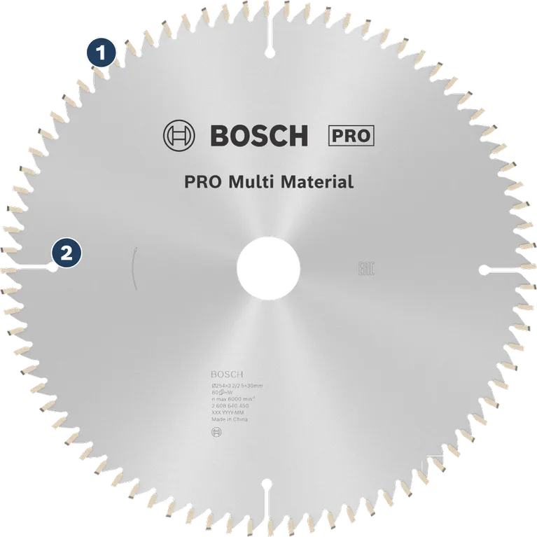 Bosch PRO Multi Material circular saw blade.