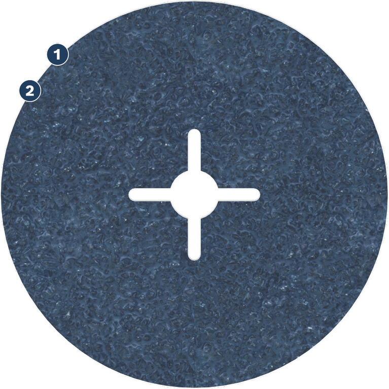 Bosch EXPERT WOG fiber disc for steel grinding.