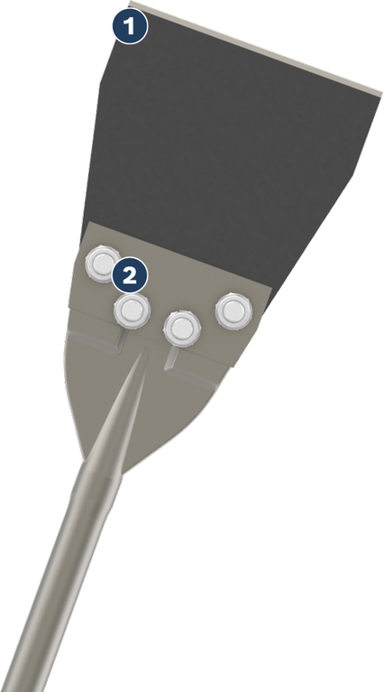 Bosch PRO SDS max Floor Scraper 152x635 mm for tile removal.