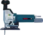 Bosch pneumatic jigsaw tool with ergonomic handle.