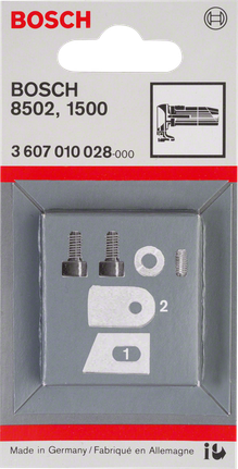 Bosch 5-piece shear blade set for GSC 1.6 sheet metal.