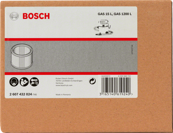 Bosch bellows filter replacement.