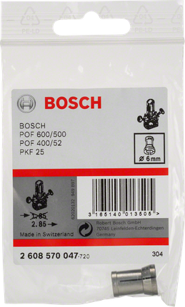 Bosch 6mm collet without locking nut.