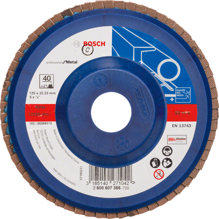 Bosch flap disc X551 Expert for Metal, grit 40.