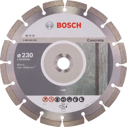 Bosch Standard for Concrete diamond cutting disc 230mm.