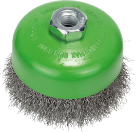 Clean for Inox Wire Cup Brush, Crimped Wire