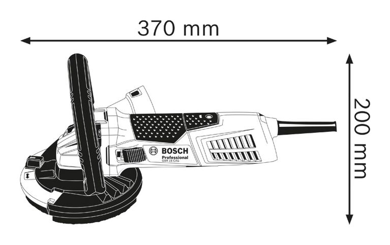 Bosch Betonschleifer GBR 15 CAG + Bosch Staubsauger
