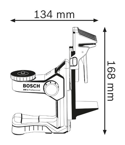 Mounting bracket diagram.