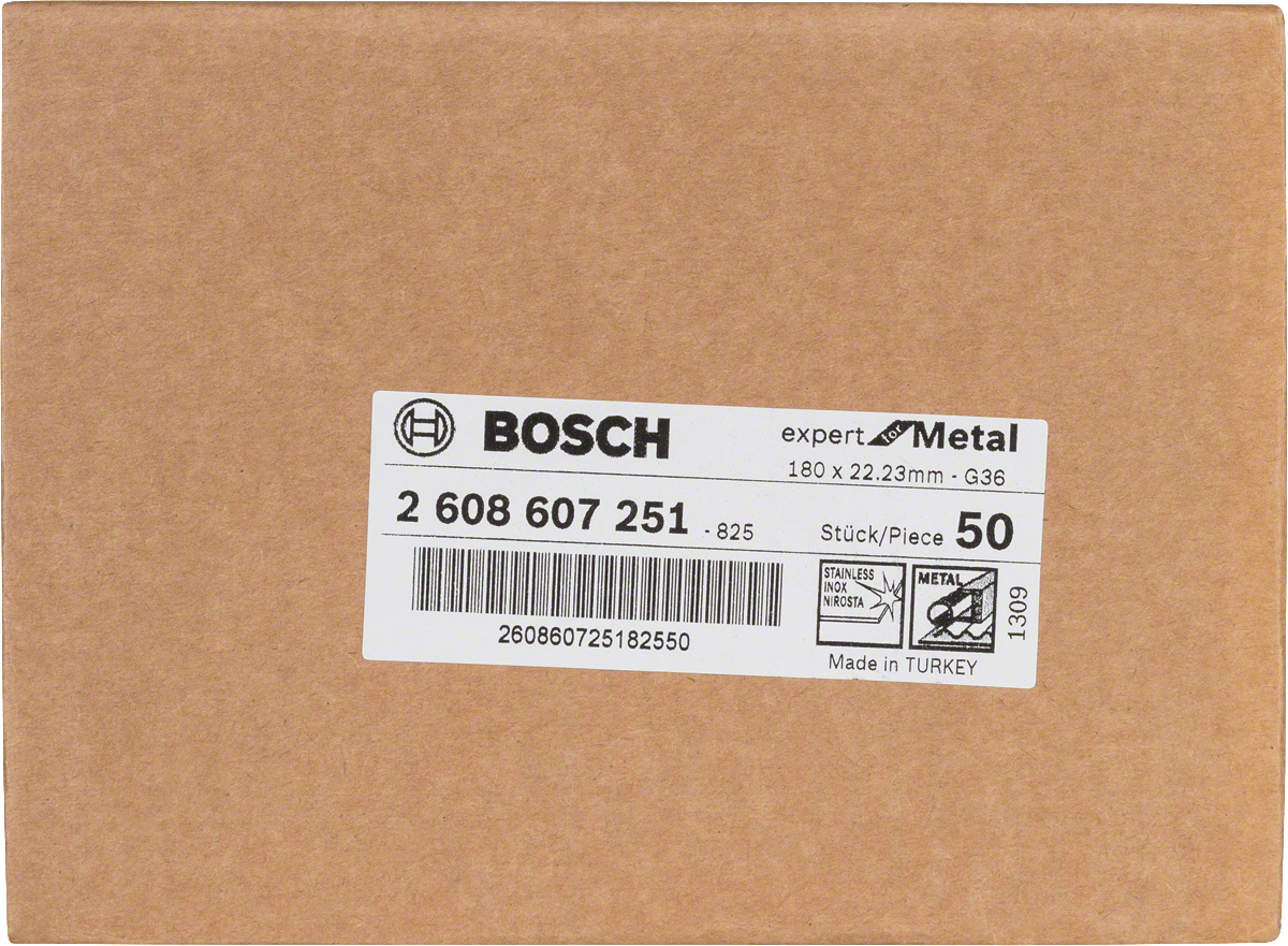 Bosch Fibre sanding disc R444 Expert for Metal box.