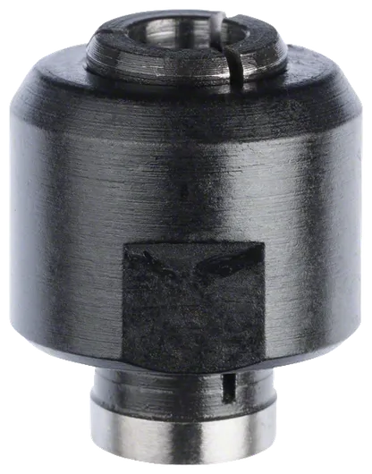 Bosch collet with locking nut, 6mm diameter.