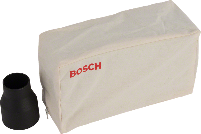 Bosch dust bag with connector for 40-44 mm diameter tools.