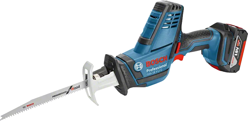 Bosch GSA 18V-LI C cordless reciprocating saw.