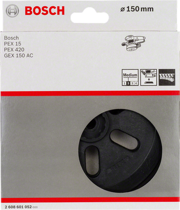 Bosch 150mm medium sanding pad for PEX and GEX sanders.