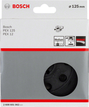 Bosch 125mm medium sanding pad for PEX 125 and PEX 12.
