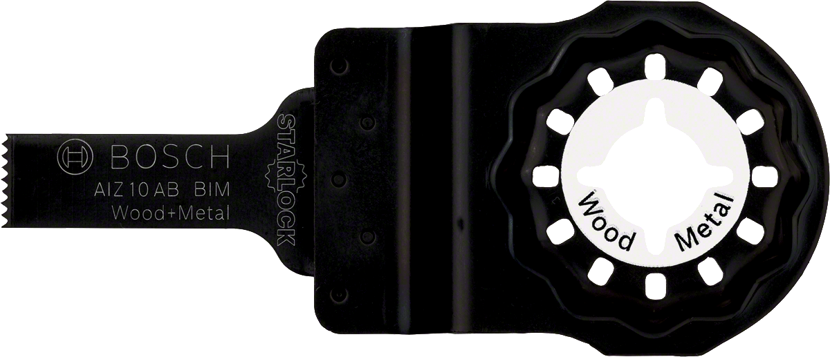 Bosch Starlock AIZ 10 AB BIM blade for wood and metal.