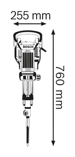 Breaker dimensions diagram.