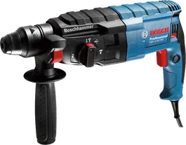 Bosch GBH 2-24 DRE rotary hammer drill with side handle.