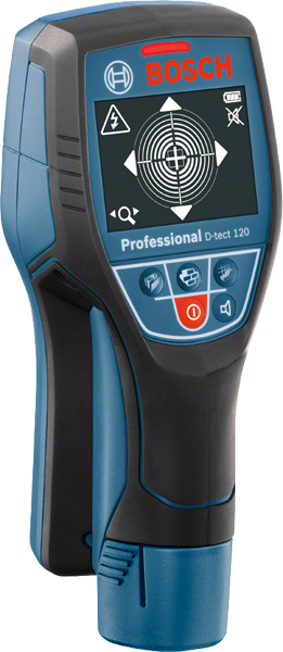 Bosch D-tect 120 wall scanner for detecting objects.