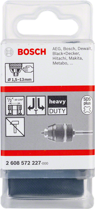 Bosch SDS-plus heavy duty drill chuck adaptor.