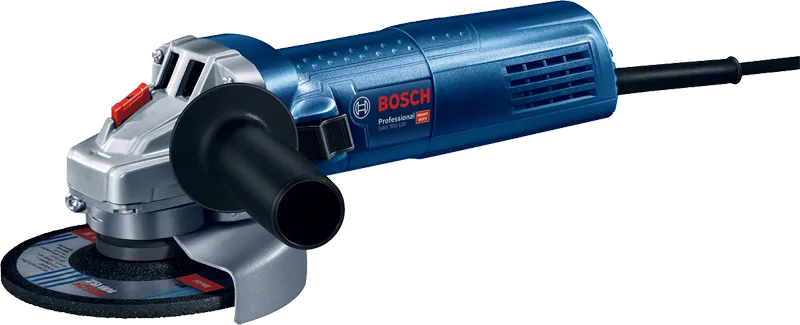 Bosch GWS 900-100 angle grinder with side handle.