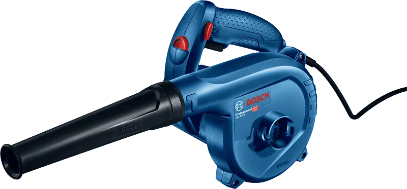 Bosch GBL 800 E blower with dust extraction feature.