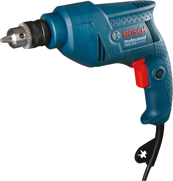 Bosch GBM 350 drill with 350W input for wood or steel.