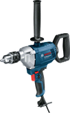 Bosch GBM 1600 RE drill with 850 W input power.