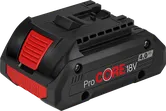 Bosch ProCORE18V 4.0Ah battery for cordless tools.