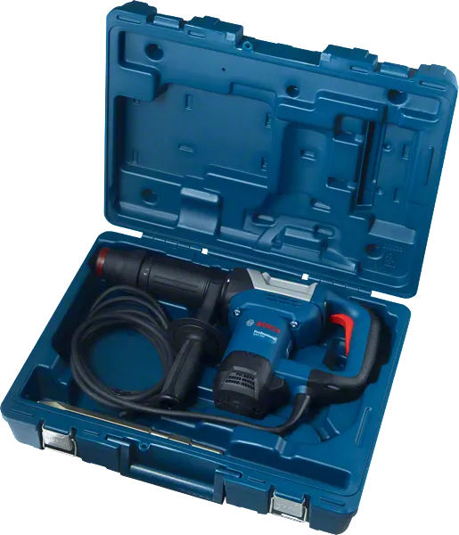 Bosch GSH 500 demolition hammer in carrying case.