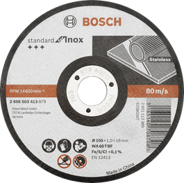 Standard for Inox Cutting Disc
