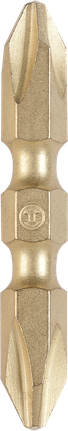 Bosch double-ended PH2 screwdriver bit titanium finish.