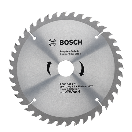 Bosch circular saw blade for wood, tungsten carbide.