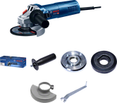 Bosch angle grinder with accessories.