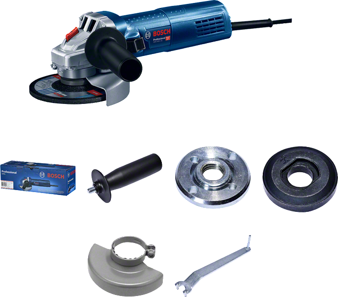 Bosch angle grinder with accessories.