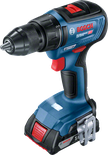 Bosch GSR 18V-50 cordless drill with 2.0Ah battery.