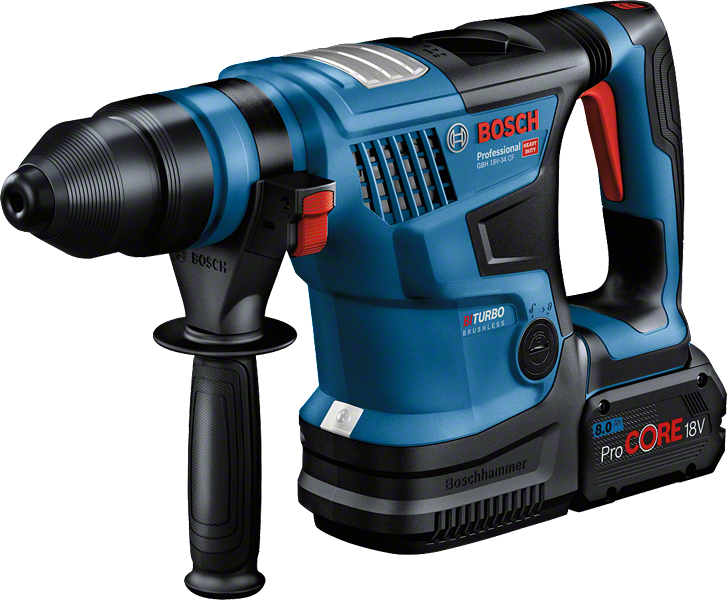 Bosch GBH 18V-34 CF cordless rotary hammer with SDS plus.